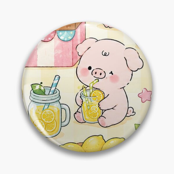 Item preview, Kawaii Piggy Lemonade Stand Pattern designed and sold by Soft Berry Studio.