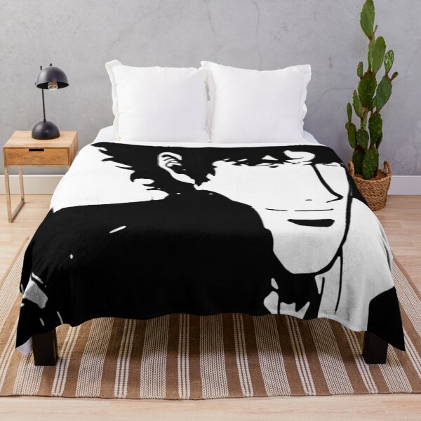 Aperçu de l'œuvre Spike Spiegel Cowboy Bebop Noir et Blanc créée et vendue par Doskes20333.