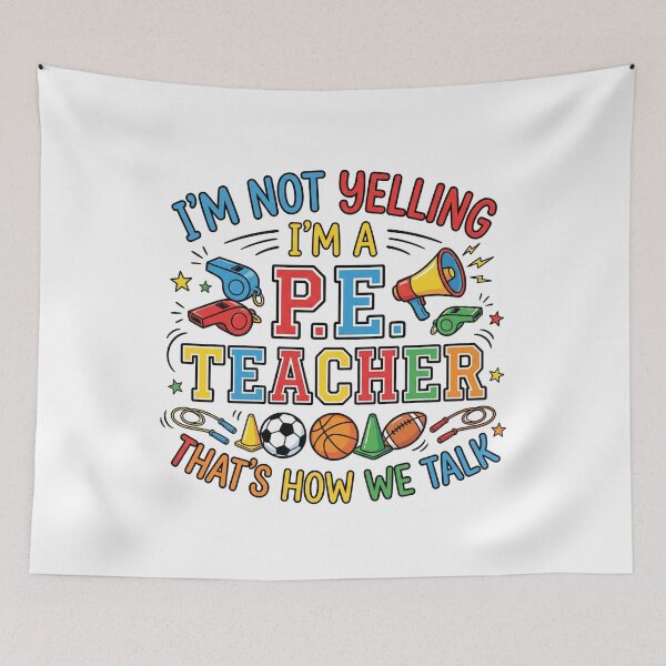 Item preview, PE Teacher Art for Men Women Gym Teacher designed and sold by hemagamo.
