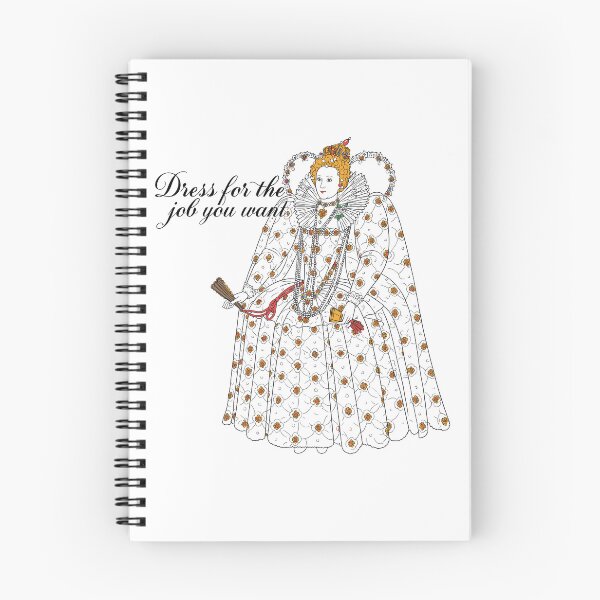 Item preview, “Dress for the Job You Want” Royal Fashion Sticker — Vintage Queen Elizabethan Design designed and sold by Krasnovaovaova.