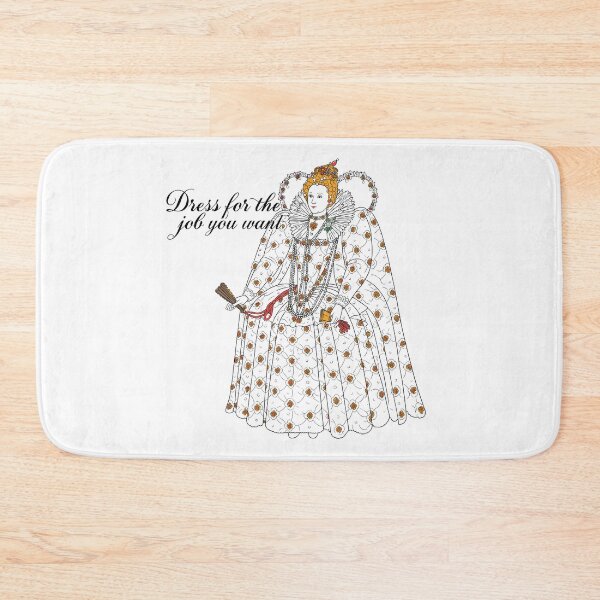 Item preview, “Dress for the Job You Want” Royal Fashion Sticker — Vintage Queen Elizabethan Design designed and sold by Krasnovaovaova.