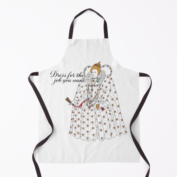 Item preview, “Dress for the Job You Want” Royal Fashion Sticker — Vintage Queen Elizabethan Design designed and sold by Krasnovaovaova.