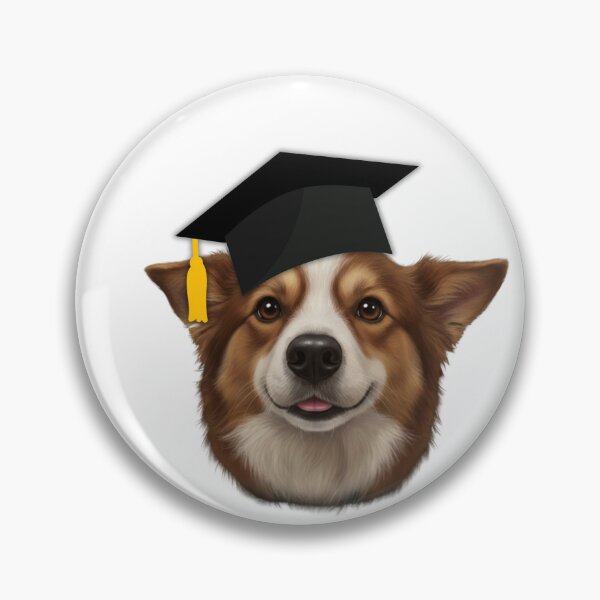 Item preview, Cute Graduation Corgi Dog with Cap designed and sold by Inka Moon Design.