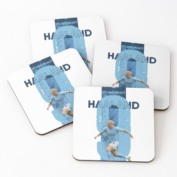Item preview, Erling Haaland Manchester City Number 9 Soccer Poster Design designed and sold by annaarthk.