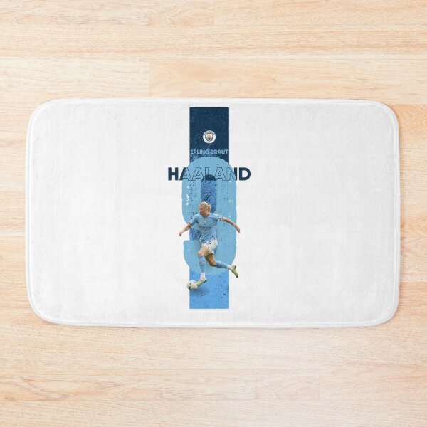Item preview, Erling Haaland Manchester City Number 9 Soccer Poster Design designed and sold by annaarthk.