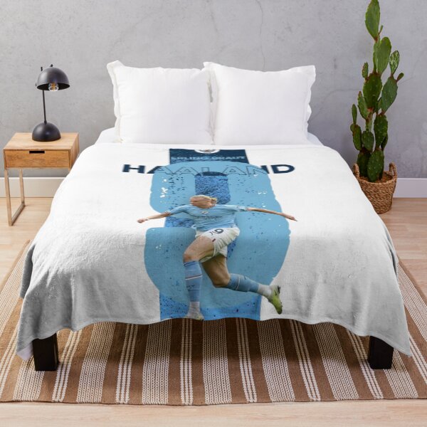 Item preview, Erling Haaland Manchester City Number 9 Soccer Poster Design designed and sold by annaarthk.
