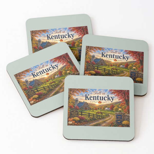 Item preview, Fall in Kentucky | Bluegrass Country Autumn Landscape | Horse Farm Fall Art designed and sold by Novel Works Studio.