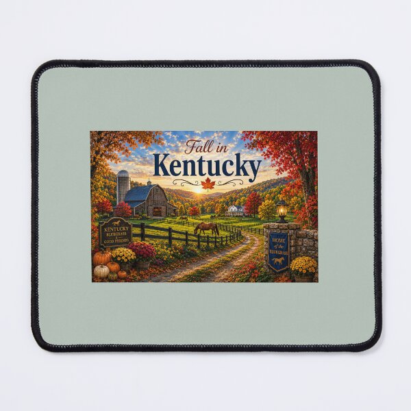 Item preview, Fall in Kentucky | Bluegrass Country Autumn Landscape | Horse Farm Fall Art designed and sold by Novel Works Studio.