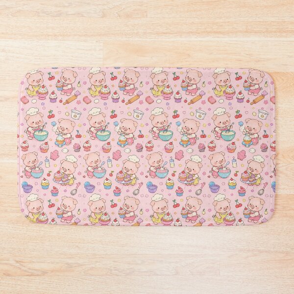 Item preview, Kawaii Piggy Cupcake Baking Pattern designed and sold by Soft Berry Studio.