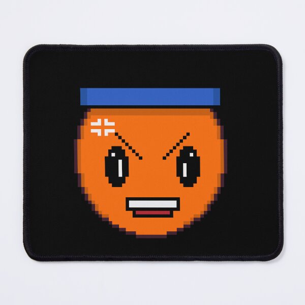 Item preview, Angry Orange Pixel Character - Retro Anime Arcade Face designed and sold by RetroRlx.