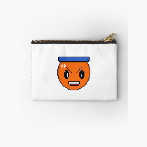 Item preview, Angry Orange Pixel Character - Retro Anime Arcade Face designed and sold by RetroRlx.