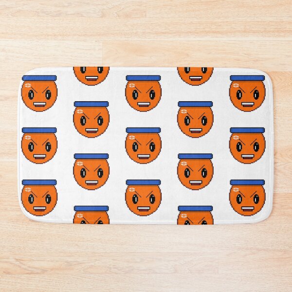 Item preview, Angry Orange Pixel Character - Retro Anime Arcade Face designed and sold by RetroRlx.