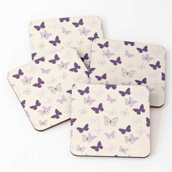 Item preview, Seamless pattern of purple and lilac butterflies designed and sold by Azurart2.