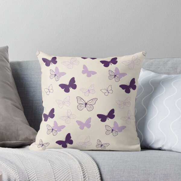 Item preview, Seamless pattern of purple and lilac butterflies designed and sold by Azurart2.