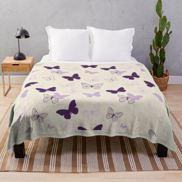 Item preview, Seamless pattern of purple and lilac butterflies designed and sold by Azurart2.