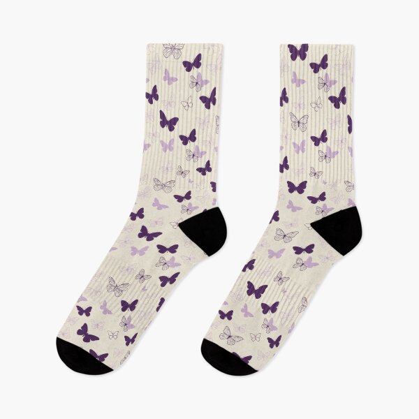 Item preview, Seamless pattern of purple and lilac butterflies designed and sold by Azurart2.