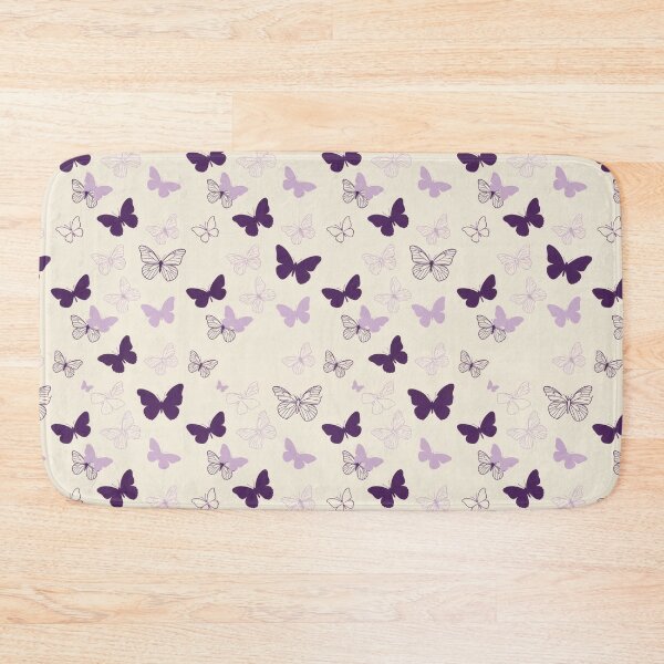 Item preview, Seamless pattern of purple and lilac butterflies designed and sold by Azurart2.