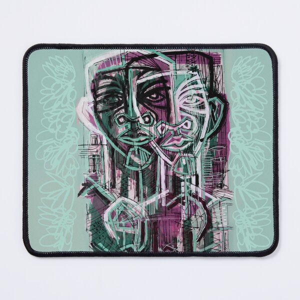 Item preview, Handmade Neo-Expressionist Dual Portrait - Overlapping Minds designed and sold by supernikol.