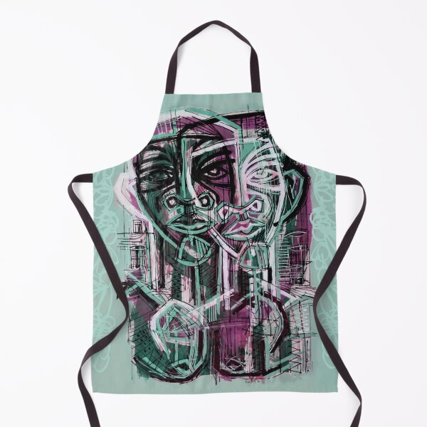 Item preview, Handmade Neo-Expressionist Dual Portrait - Overlapping Minds designed and sold by supernikol.