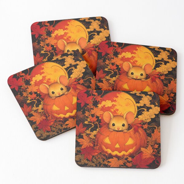 Item preview, Mouse Peeking from Pumpkin designed and sold by Shelley Loewnau-Jones Studio.