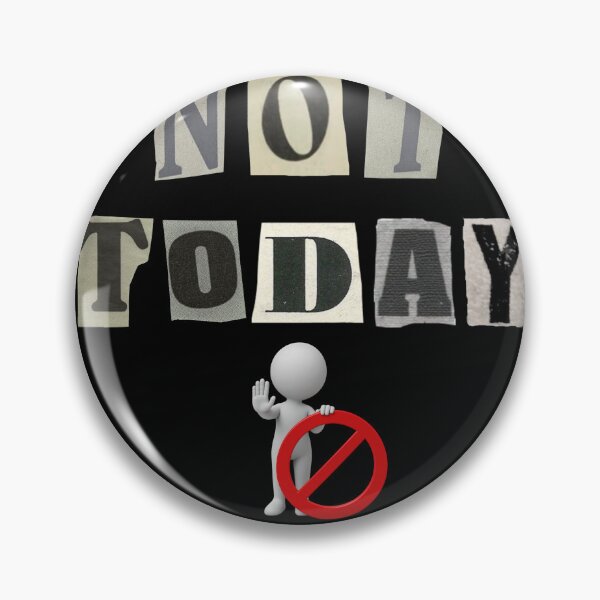 Item preview, NOT TODAY | Vintage Cutout Typography | designed and sold by FuzzDrive.