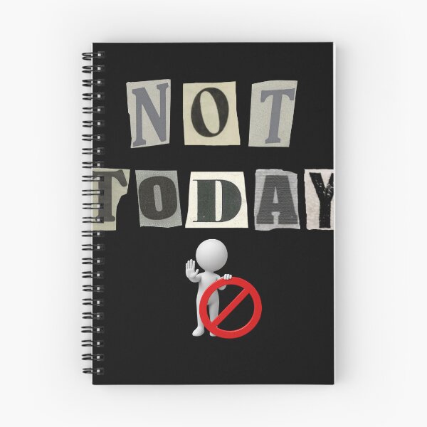 Item preview, NOT TODAY | Vintage Cutout Typography | designed and sold by FuzzDrive.