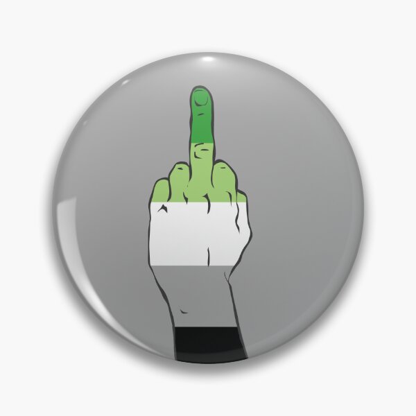 Item preview, Aromantic Pride Middle Finger designed and sold by Alrkeaton.