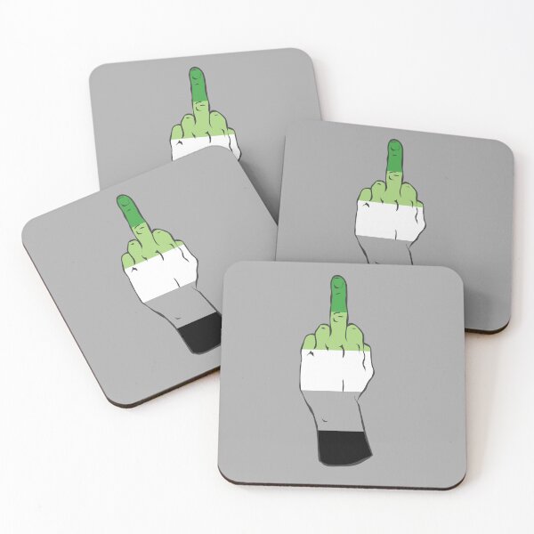 Item preview, Aromantic Pride Middle Finger designed and sold by Alrkeaton.