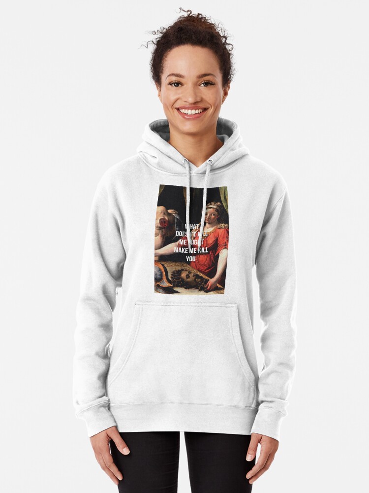 Cut off cheap front hoodie