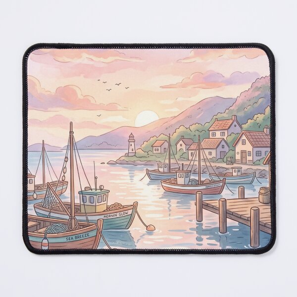 Item preview, A sunset at the port designed and sold by SoraPetals.