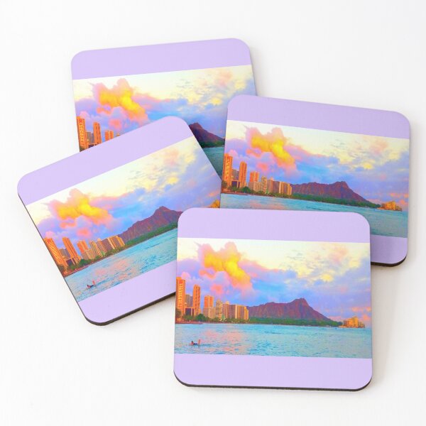 Item preview, Waikiki Surfing at Sunset IV designed and sold by R-F-B.