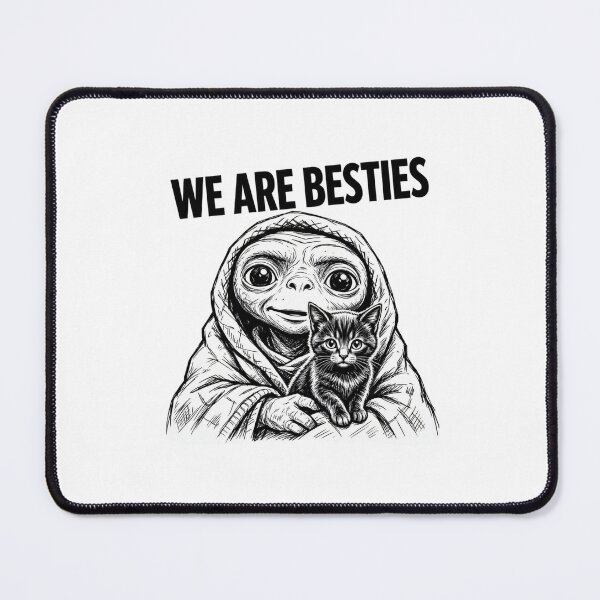 Item preview, Best Friends - Alien cat friendship designed and sold by Alkymias.