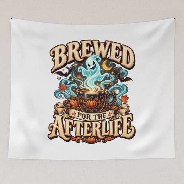 Item preview, Brewed for the Afterlife Halloween Coffee designed and sold by FZ Designs.