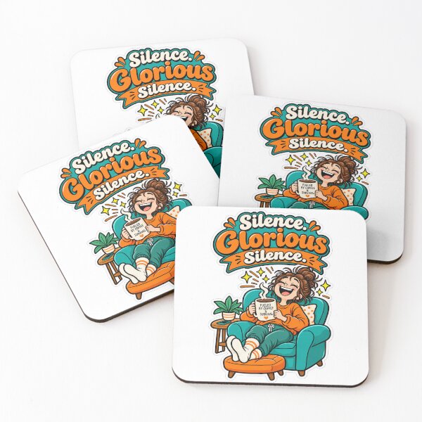 Item preview, "Silence. Glorious Silence." Funny Back to School Sticker designed and sold by Peters73Shop.