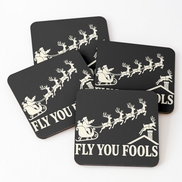 Item preview, Fly You Fools Overthinker Reindeer Christmas designed and sold by POD DYNASTY | Original Print On Demand T-Shirt Graphics.