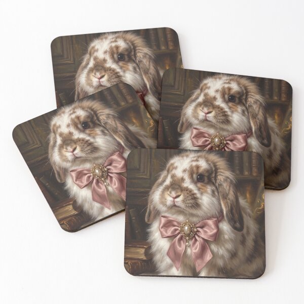 Item preview, Royal Lop Bunny Pink Bow designed and sold by The Real Beast Art.