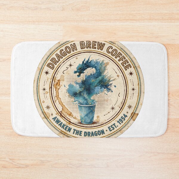 Item preview, Dragon Brew Coffee - Awaken The Dragon - Vintage Badge designed and sold by ExpressoJungle.