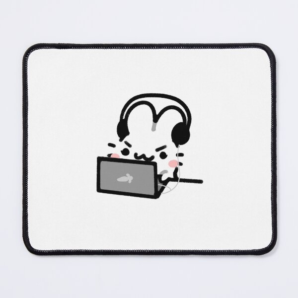 Item preview, Cute Bunny Gaming Setup with Headphones designed and sold by veraphina.