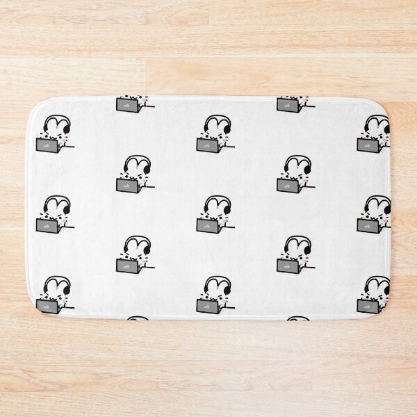 Item preview, Cute Bunny Gaming Setup with Headphones designed and sold by veraphina.