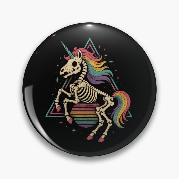 Item preview, Retro Rainbow Skeleton Unicorn Cosmic Fantasy  designed and sold by Moizento.