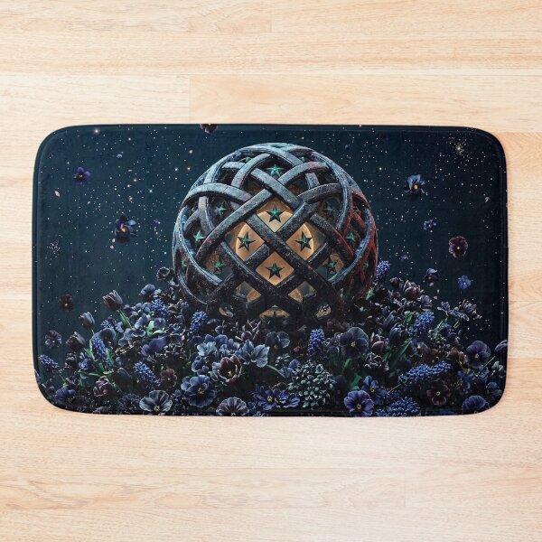 Item preview, Celtic Knot Sphere in Flower Garden | Fantasy Wall Art designed and sold by EWPrints.