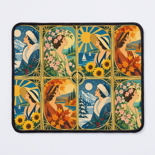 Item preview, Four Seasons - Art Deco designed and sold by FloreDreamStudio.