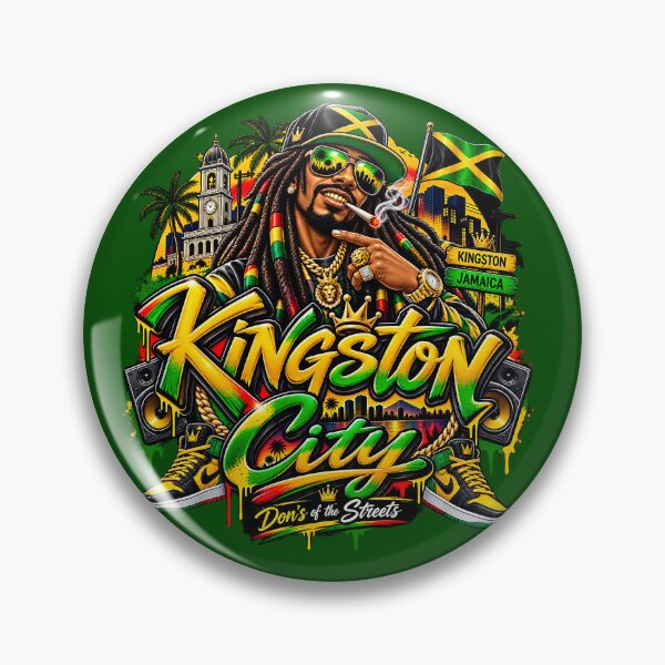 Item preview, Kingston City Don - Jamaican Reggae Streetwear & Culture Art designed and sold by digitalbob60.