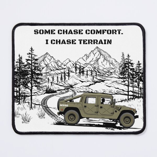 Item preview, Some Chase Comfort, I Chase Terrain – Off-Road Tee | Adventure Vehicle Graphic Design designed and sold by SIGNAL & BLOOM.