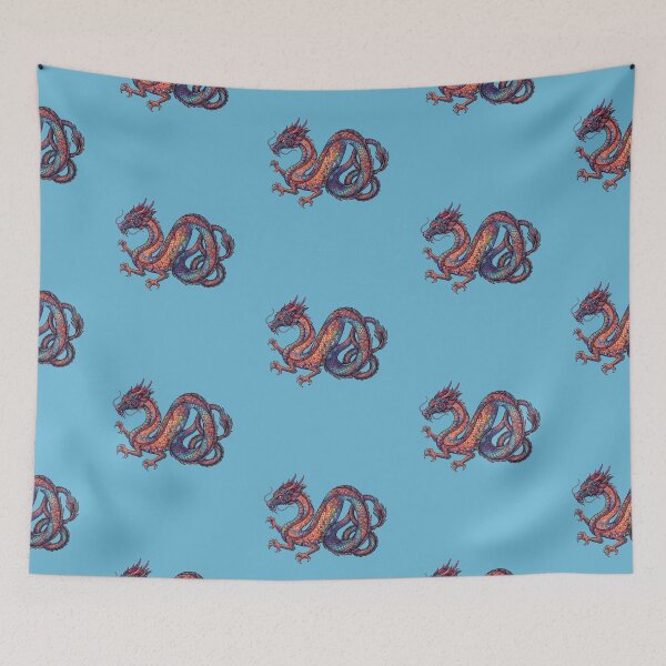 Item preview, DRAGON, FANTASY ART, MAGICAL CREATURE, MYTH, BOHO BOHEMIAN DESIGN designed and sold by classic car craze.