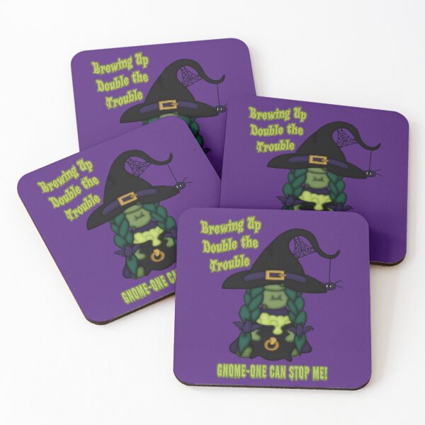 Item preview, Gnome-O-Ween Spider Witch Pun  designed and sold by odet amo.