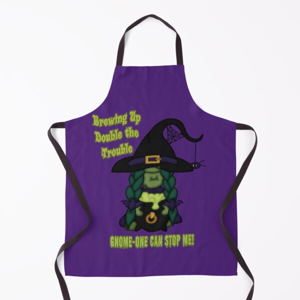 Item preview, Gnome-O-Ween Spider Witch Pun  designed and sold by odet amo.