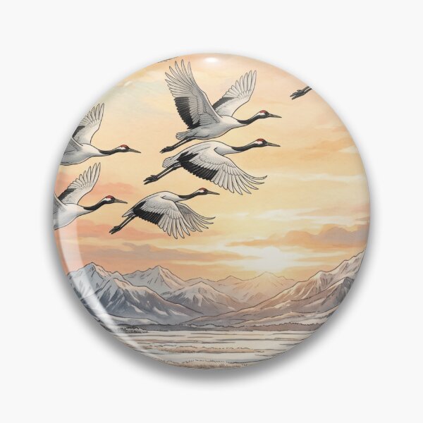 Item preview, Birds flying at dawn designed and sold by SoraPetals.
