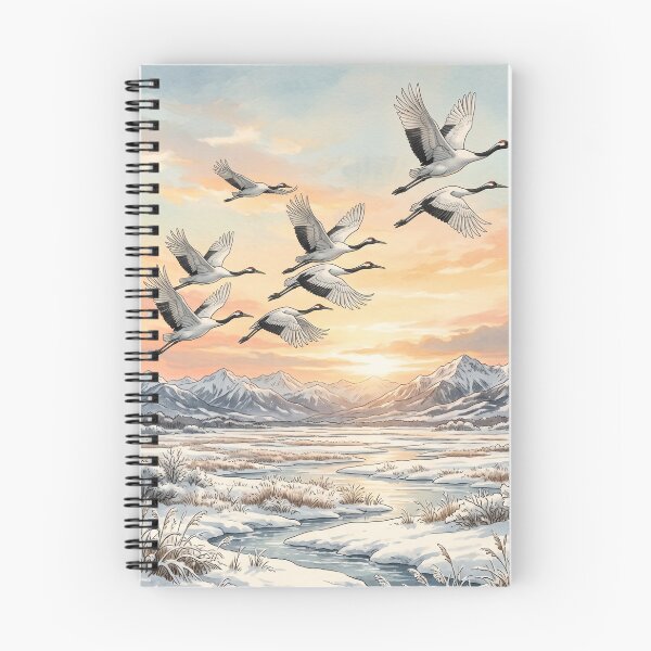 Item preview, Birds flying at dawn designed and sold by SoraPetals.