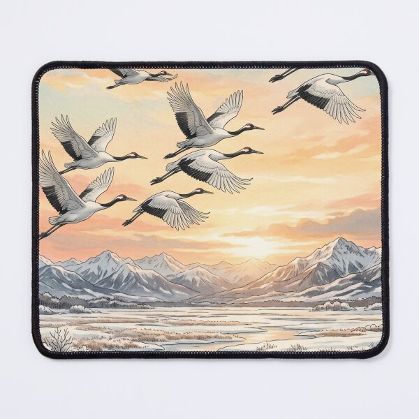 Item preview, Birds flying at dawn designed and sold by SoraPetals.